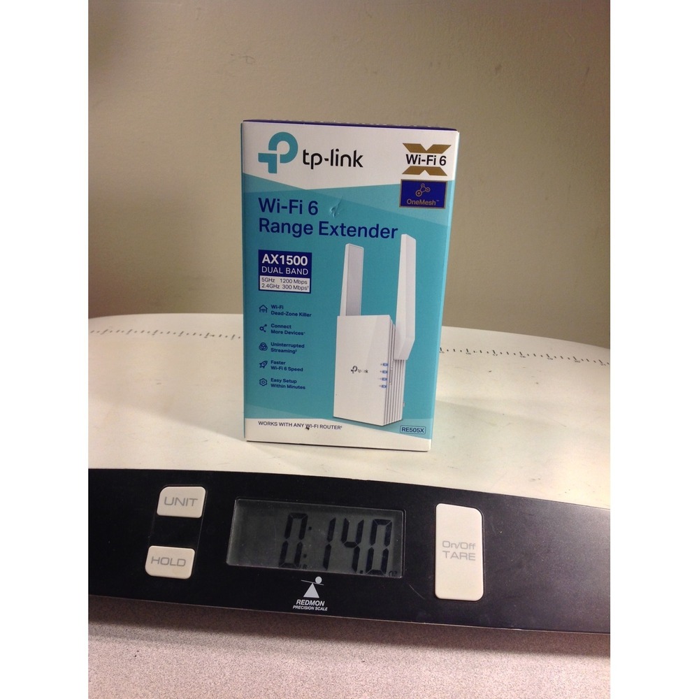 TP-Link RE505X AX1500 Wi-Fi‎ 6 Range Extender Dual Band OneMesh White RE505X